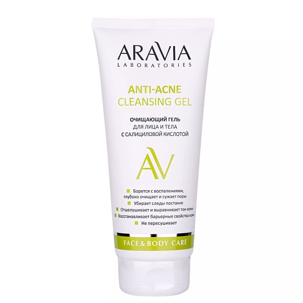 Очищающий гель для лица и тела с салициловой кислотой Anti-Acne Cleansing Gel
Очищающий гель для лица и тела с салициловой кислотой Anti-Acne Cleansing Gel