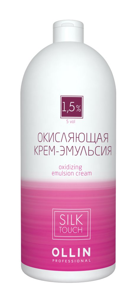 Окисляющая крем-эмульсия 1.5% 5vol. Oxidizing Emulsion cream Ollin Silk Touch (729025, 1000 мл)
