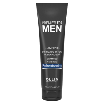 Освежающий шампунь для волос и тела Shampoo Hair&Body Refreshening Ollin Premier For Men (Ollin Professional)