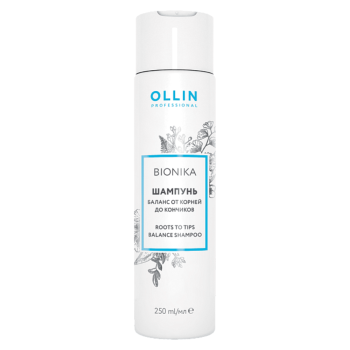 Шампунь Баланс от корней до кончиков Roots To Tips Balance Shampoo Ollin BioNika (Ollin Professional)