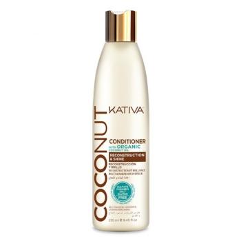 Восстанавливающий кондиционер с органическим кокосовым маслом для поврежденных волос Coconut (Kativa)