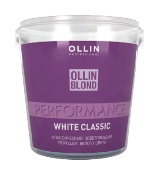 Классический осветляющий порошок белого цвета White Blond Powder Ollin Blond Performance (Ollin Professional)