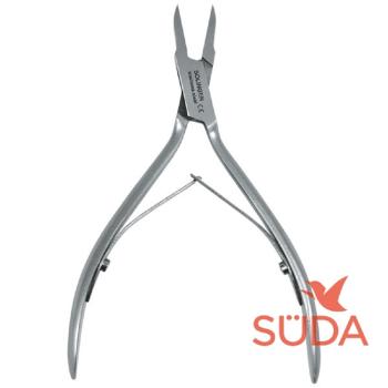 Угловые щипцы с закругленным концом для ногтей и кожи с лезвием 15 мм Premium (Suda)