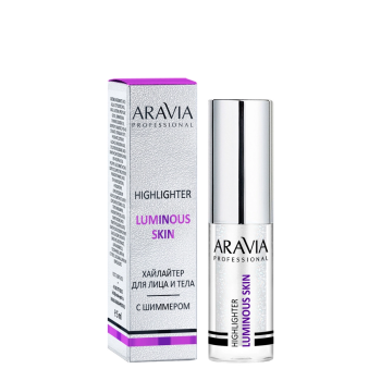 Хайлайтер с шиммером жидкий для лица и тела Luminous Skin (Aravia)