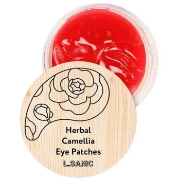 Гидрогелевые патчи для глаз с камелией Herbal Camellia Hydrogel Eye Patches (L'Sanic)