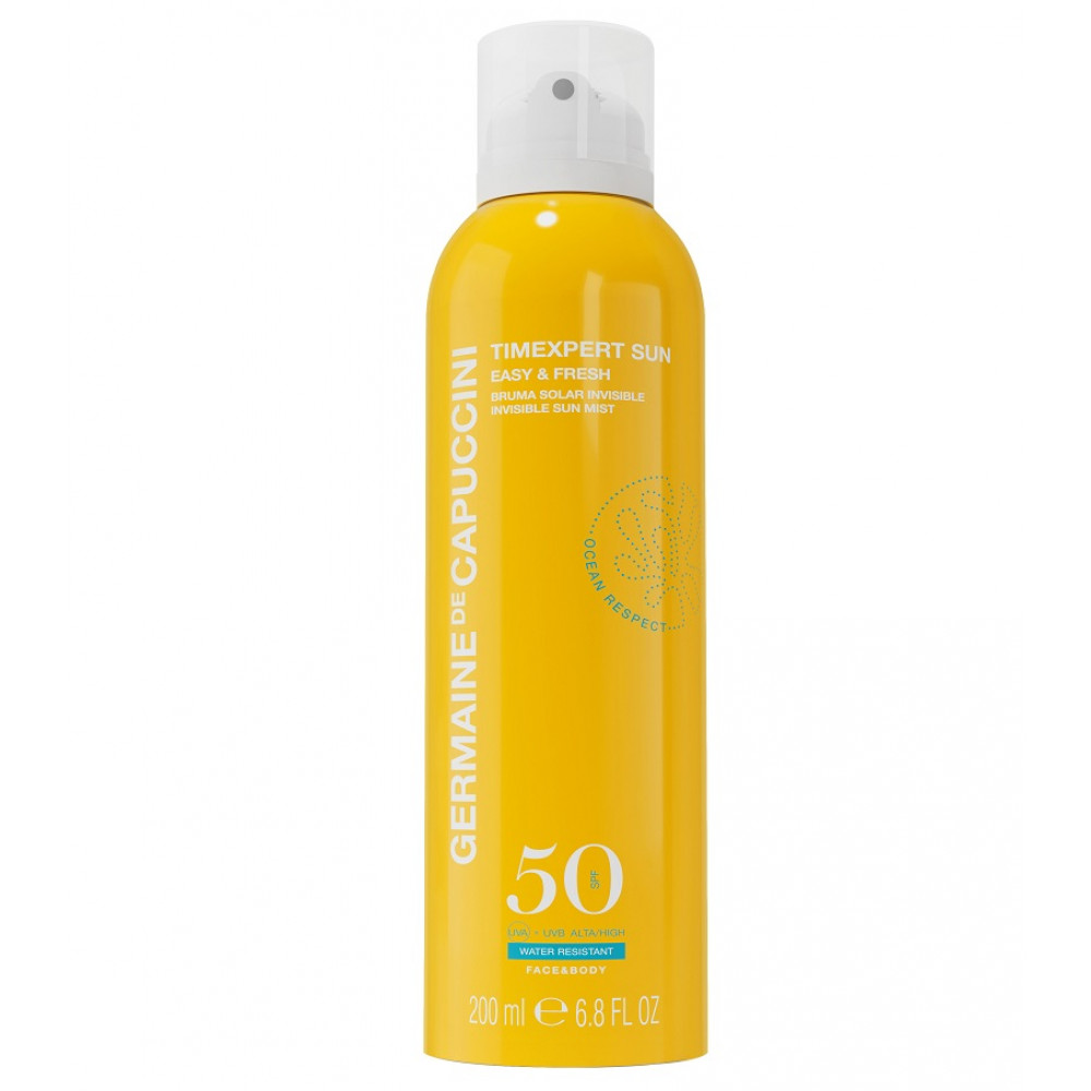 Лосьон-спрей солнцезащитный SPF50 для лица и тела TimExpert Sun Easy Fresh Invisible Sun Mist
Лосьон-спрей солнцезащитный SPF50 для лица и тела TimExpert Sun Easy Fresh Invisible Sun Mist