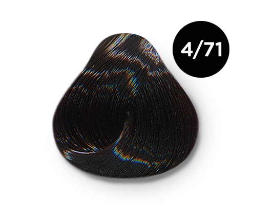 Перманентная крем-краска для волос Ollin Color (770303, 4/71, шатен коричнево-пепельный, 100 мл, Шатен)