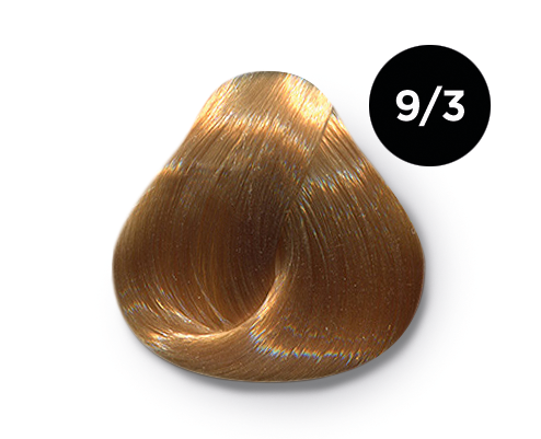 Перманентная крем-краска для волос Ollin Color (770822, 9/3, Блондин золотистый, 100 мл, Блондин)