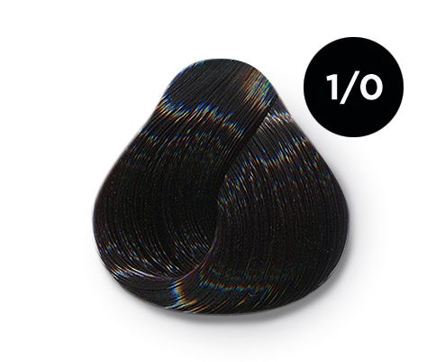 Перманентная крем-краска для волос Ollin Color (770211, 1/0, иссиня-черный, 100 мл, Брюнет)