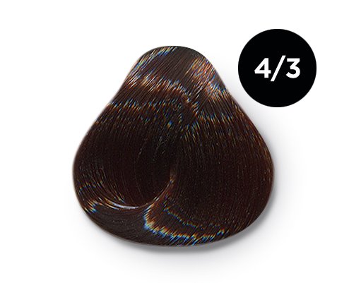 Перманентная крем-краска для волос Ollin Color (770273, 4/3, шатен золотистый, 100 мл, Шатен)