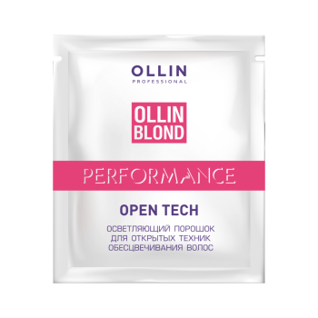 Осветляющий порошок для открытых техник обесцвечивания волос Open Tech (Ollin Professional)