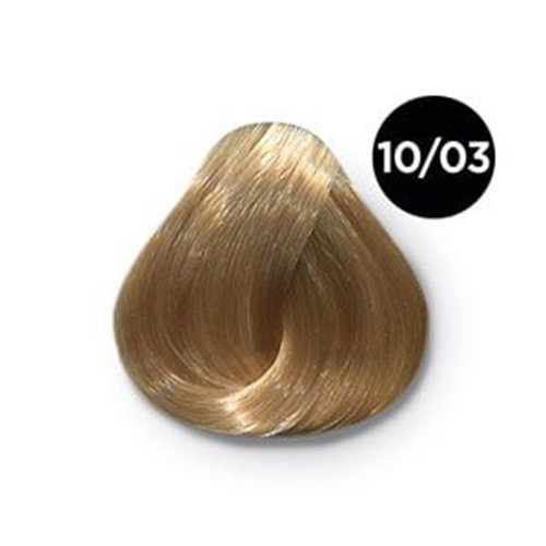 Перманентная крем-краска для волос Ollin Color (770907, 10/03, светлый блондин прозрачно-золотистый, 100 мл, Блондин)