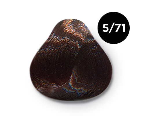 Перманентная крем-краска для волос Ollin Color (770396, 5/71, светлый шатен коричнево-пепельный, 100 мл, Шатен)