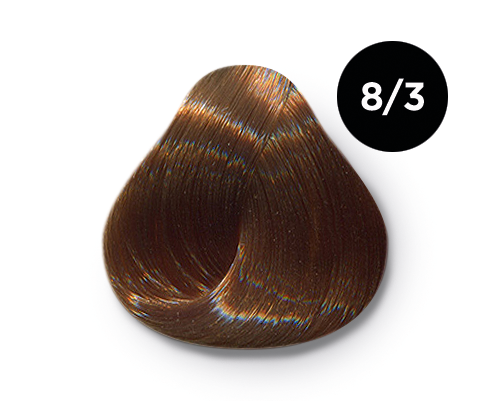 Перманентная крем-краска для волос Ollin Color (770686, 8/3, светло-русый золотистый, 100 мл, Русый)