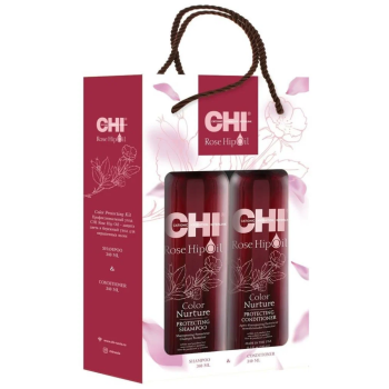 Набор для ухода за окрашенными волосами Rose Hip Oil color protecting kit (Chi)
