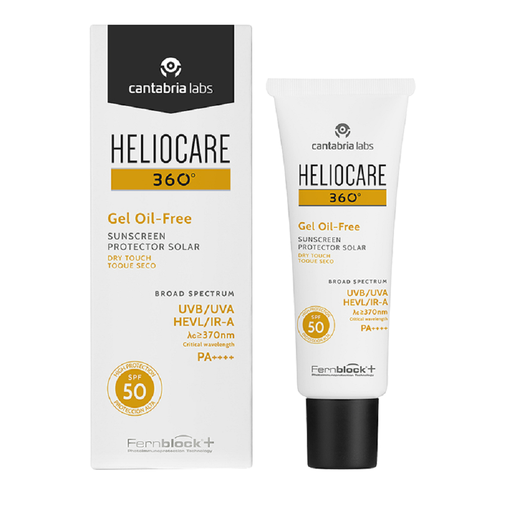 Солнцезащитный гель для нормальной и жирной кожи Heliocare 360º Gel Oil-Free Dry Touch SPF 50