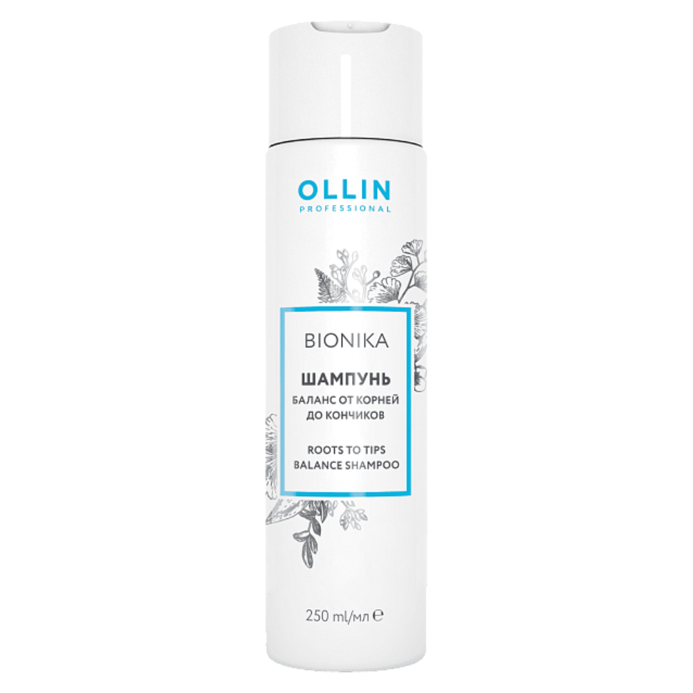 Шампунь Баланс от корней до кончиков Roots To Tips Balance Shampoo Ollin BioNika