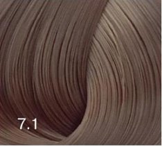 Перманентный крем-краситель для волос Expert Color (8022033104106, 7/1, русый пепельный, 100 мл)