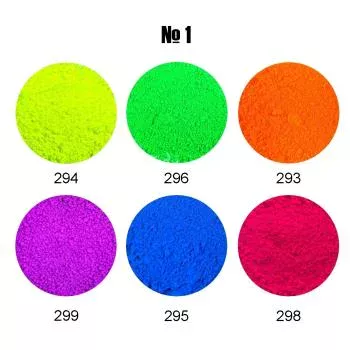 Набор неоновых пигментов №1 PBLab 6*0,5 г