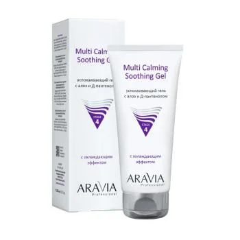 Успокаивающий гель с алоэ и Д-пантенолом Multi Calming Soothing Gel Aravia 200 мл