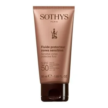 Флюид с SPF50 для лица и чувствительных зон тела Sensitive Zones Protective Fluid SPF50 High Protection UVA/UVB Sothys