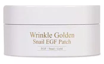 Омолаживающие патчи с улиточным муцином и EGF Wrinkle Golden Snail EGF Patch The Skin House 60 шт