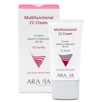 Защитный СС-крем SPF-20 Multifunctional CC Cream Aravia