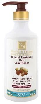 Кондиционер для волос на основе минералов Мертвого моря c маслом Аргана Health &amp; Beauty 780 мл