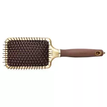 Щетка EXPERT CARE RECTANGULAR Nylon Bristle Gold&Brown L Olivia Garden
