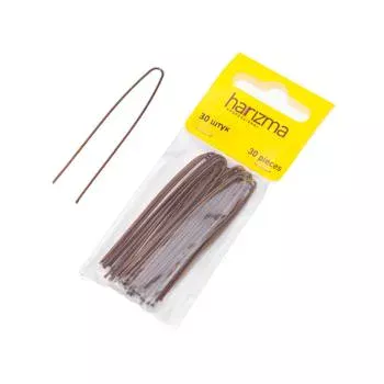 Шпильки 60 мм прямые коричневые Harizma