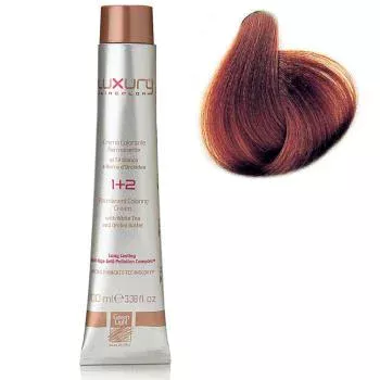 Стойкая крем-краска Темный медный блондин 6.4 Luxury Hair Color Dark Copper Blond 6.4 Green Light 100 мл