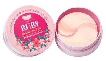 Гидрогелевые патчи с рубиновой пудрой и розовым маслом Koelf Koelf