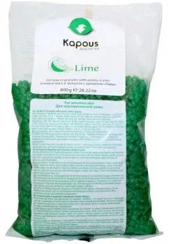 Гелевый воск в гранулах с ароматом Лайма Kapous 800 г