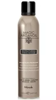 Восстанавливающий мусс для укладки волос средней фиксации Магия Арганы Nook 250 мл