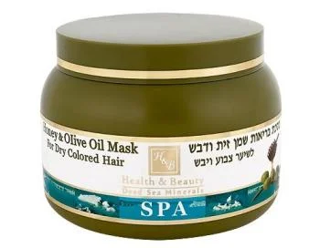 Маска для сухих окрашенных волос с оливковым маслом и медом Health &amp; Beauty 250 мл