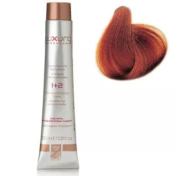 Стойкая крем-краска Глубокий медный блондин 7.44 Luxury Hair Color Deep Copper Blond 7.44 Green Light 100 мл