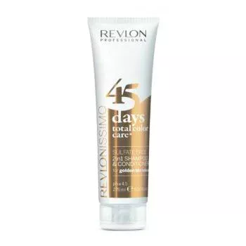 Шампунь-кондиционер для золотистых блондированных оттенков Shampoo&Conditioner Golden Blondes Revlon 275 мл