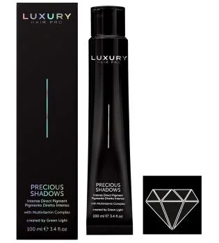 Интенсивный прямой пигмент Драгоценные оттенки Черный оникс Precious Shadows Black Onyx Green Light 100 мл