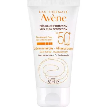 Солнцезащитный минеральный крем SPF 50+ Avene