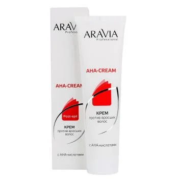 Крем против вросших волос с АНА кислотами в тубе Aravia 100 мл
