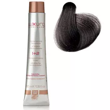 Стойкая крем-краска Темно-серый Luxury Hair Color Dark Grey Green Light 100 мл