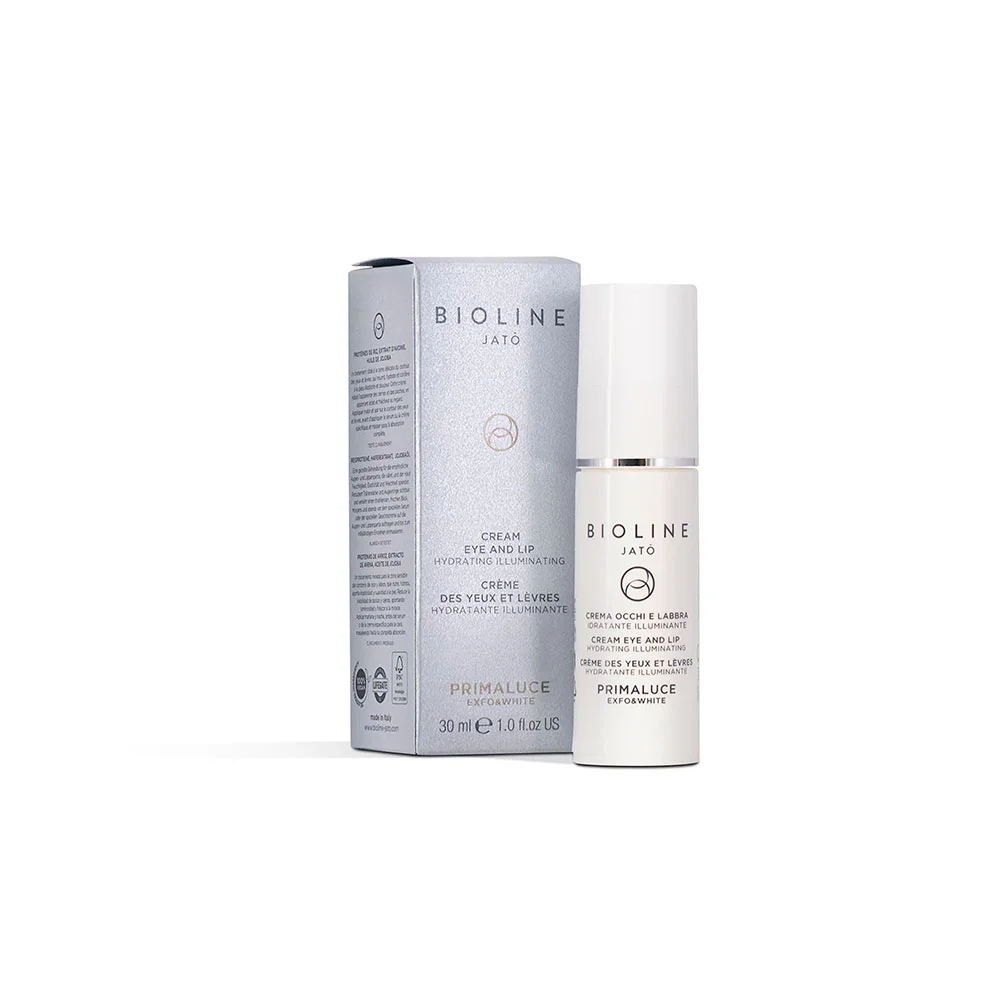 Осветляющий крем для глаз Primaluce Exfo&white Cream Eye And Lip Hydrating Illuminating