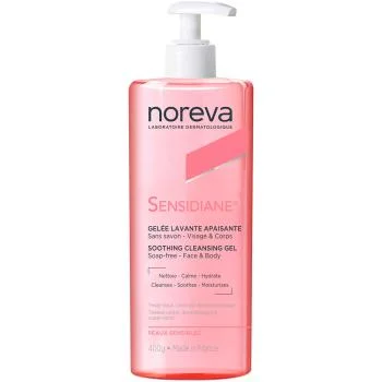 Смягчающий очищающий гель для лица и тела Sensidiane Noreva 400 мл