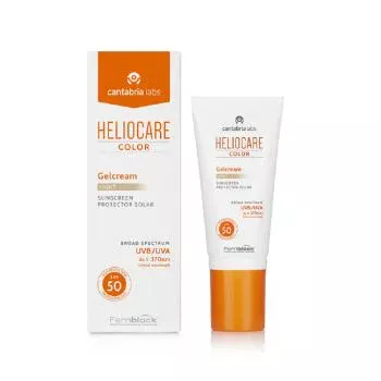 Тональный солнцезащитный гель-крем с СЗФ 50 натуральный Heliocare Color Gelcream Light SPF 50 Cantabria Labs 50 мл
