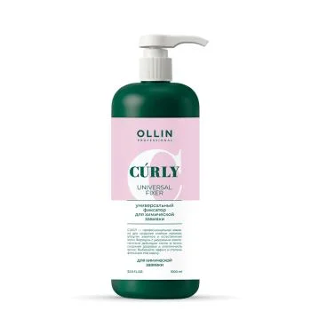 Универсальный фиксатор для химической завивки волос Curly Ollin Professional 1000 мл