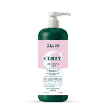 Универсальный фиксатор для химической завивки волос Curly Ollin Professional 1000 мл