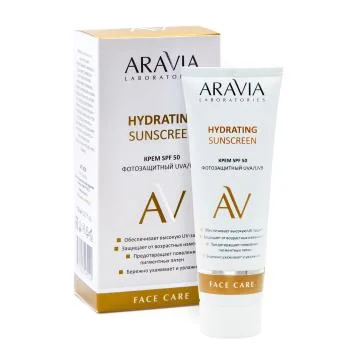Дневной фотозащитный крем SPF 50 Hydrating Sunscreen Aravia 50 мл