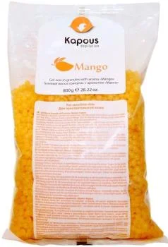 Гелевый воск в гранулах с ароматом Манго Kapous 800 г