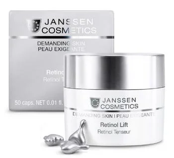 Капсулы для разглаживания морщин с Витамином А Janssen Cosmetics
