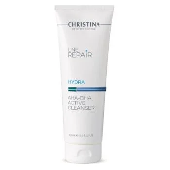 Очищающий активный гель с AHA-BHA кислотами Hydra AHA-BHA Active Cleanser Christina 250 мл